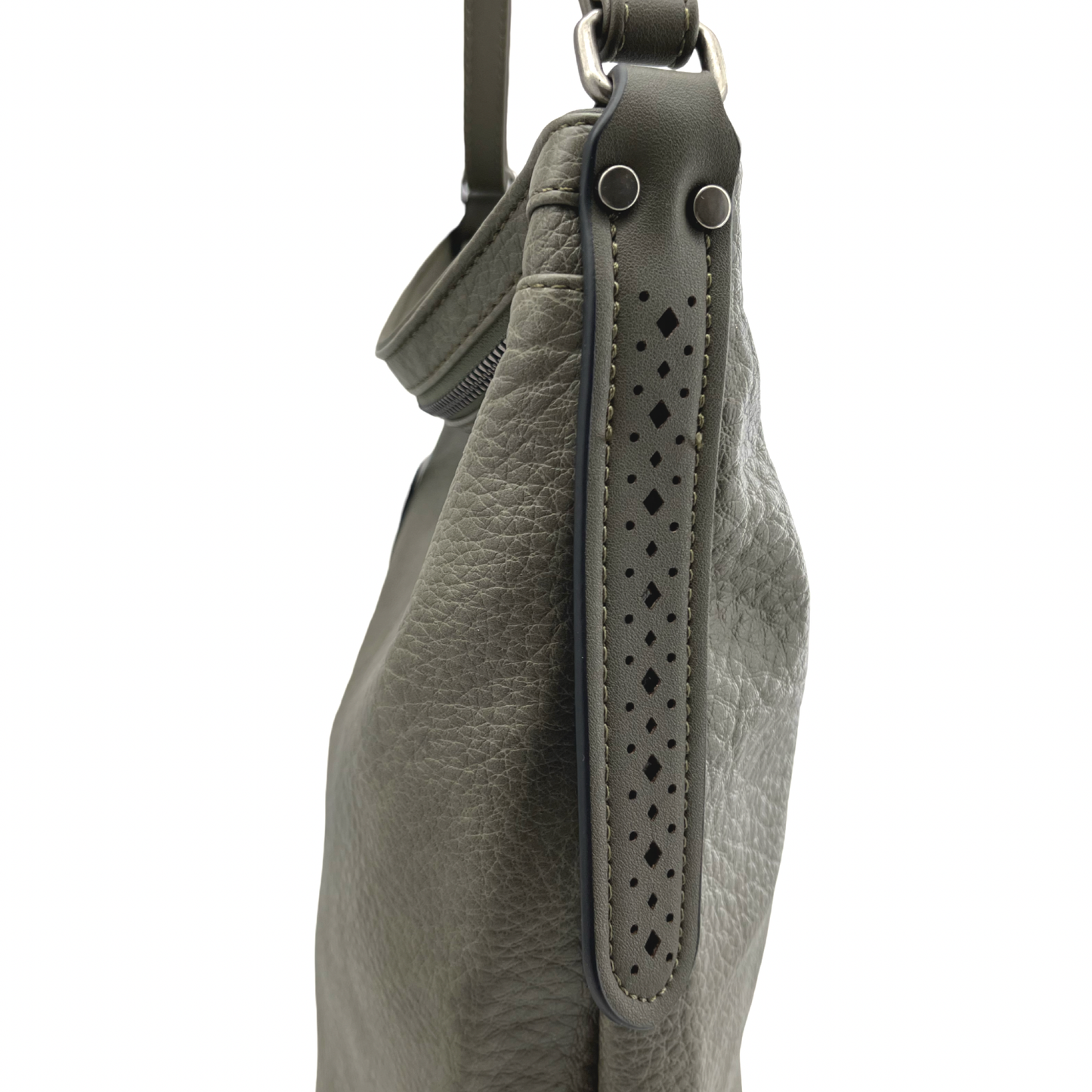 Vegan Leather Hobo Shoulder Bag