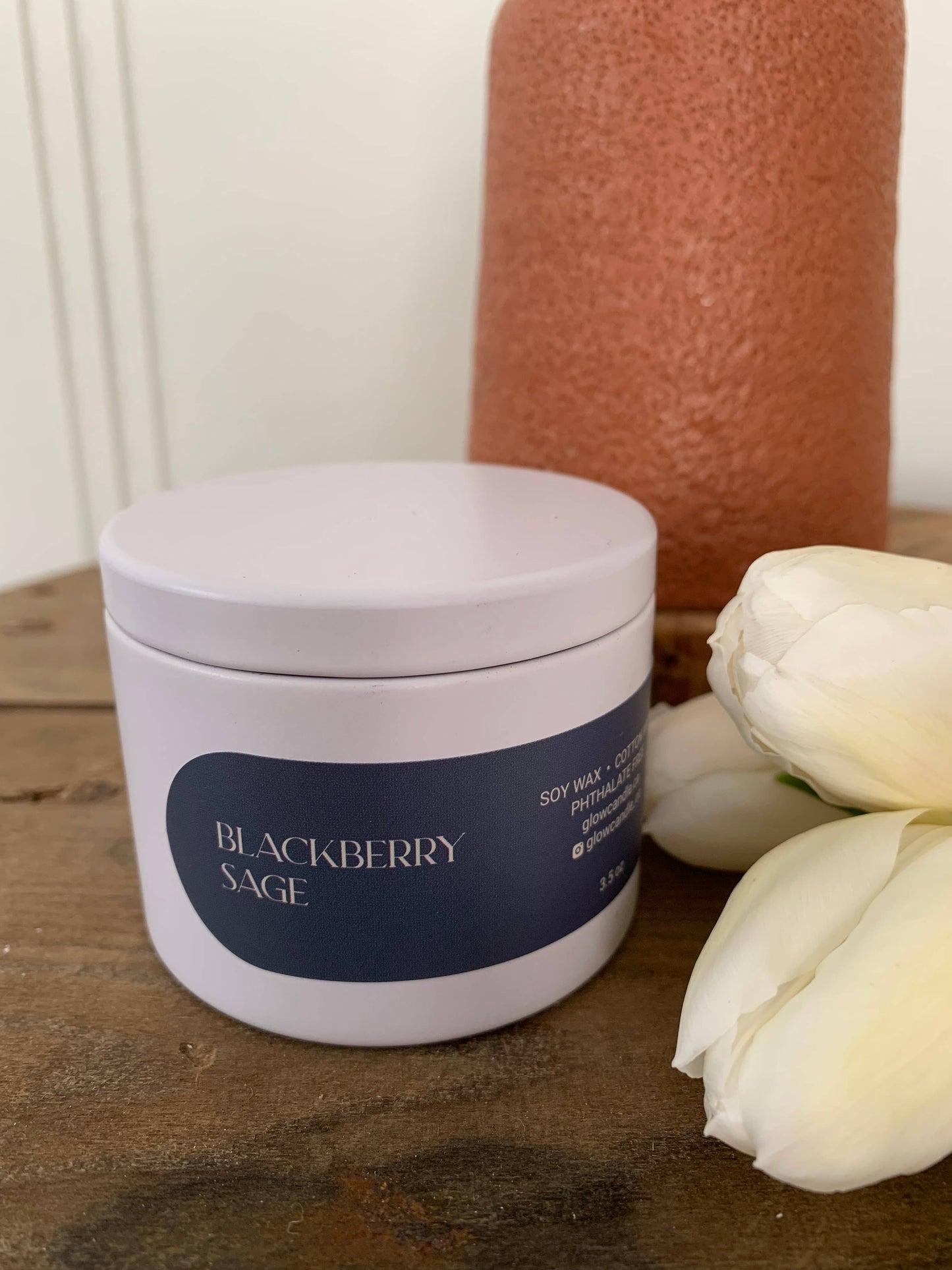 Blackberry Sage - HOME Tin Soy Candles