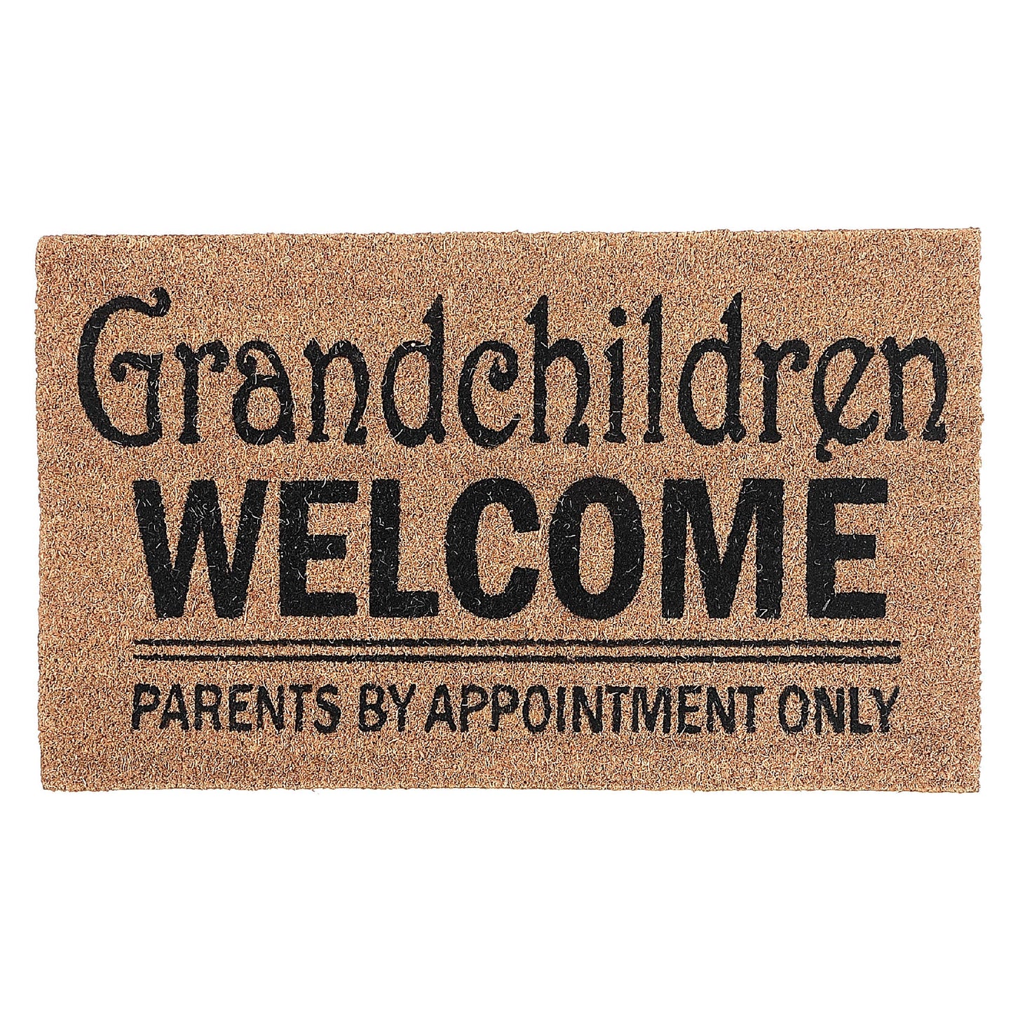 Coir Door Mat Grandchildren Welcome Parents By Appt