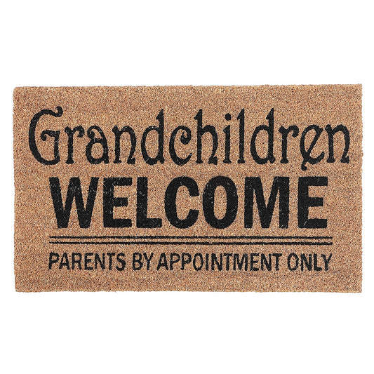 Coir Door Mat Grandchildren Welcome Parents By Appt