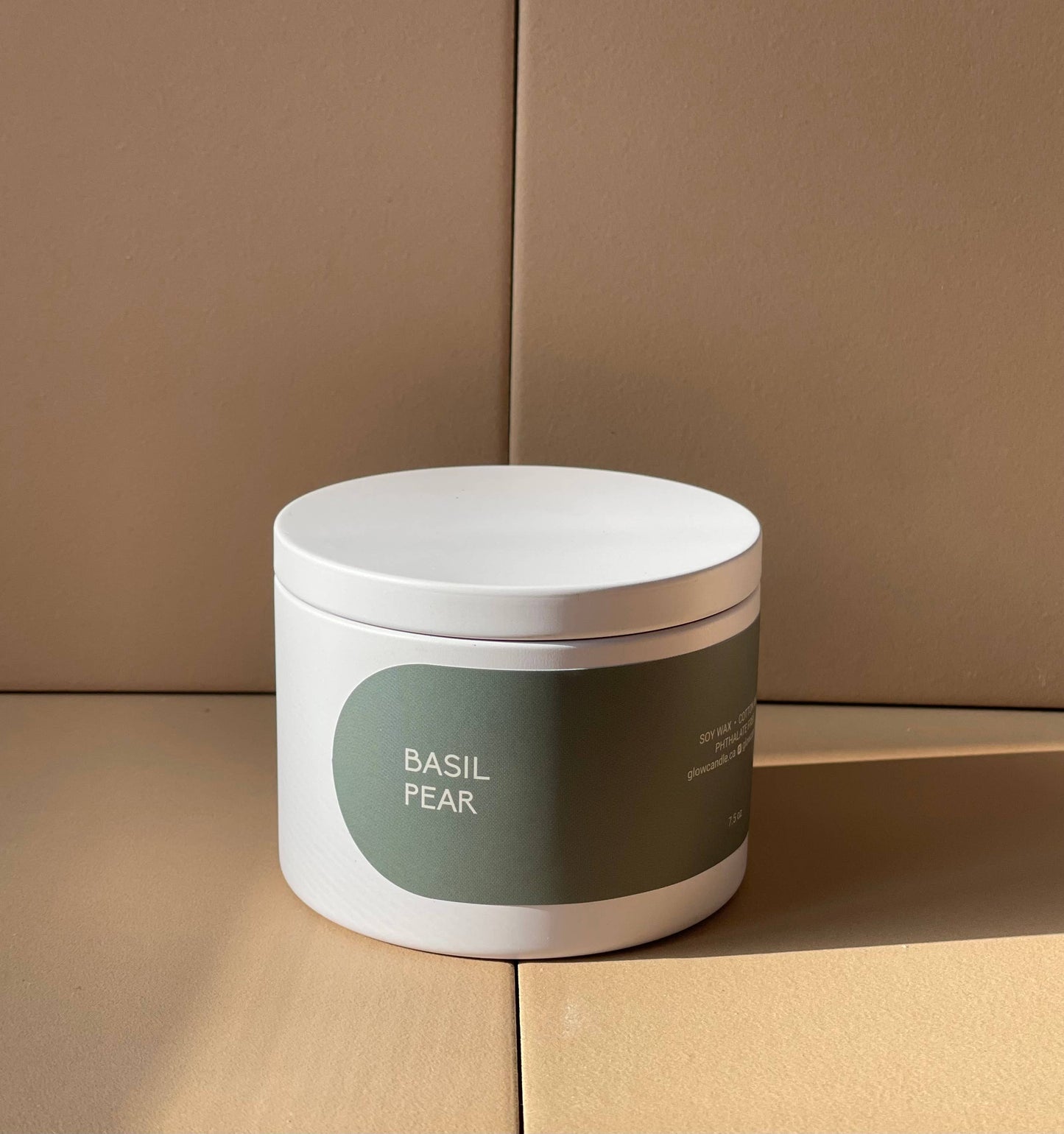 Basil Pear - HOME  Tin Soy Candles