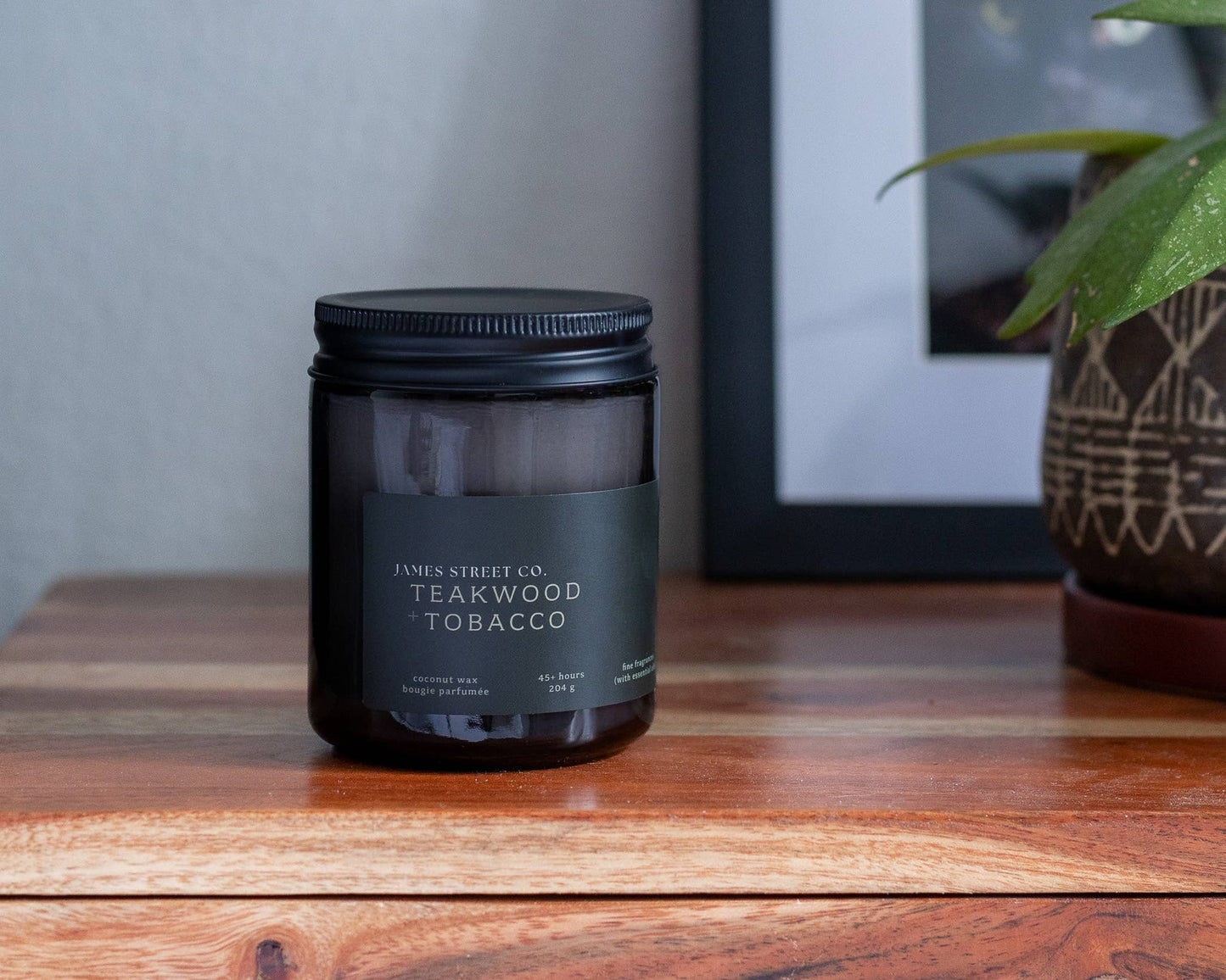 Teakwood + Tobacco 8oz Candle