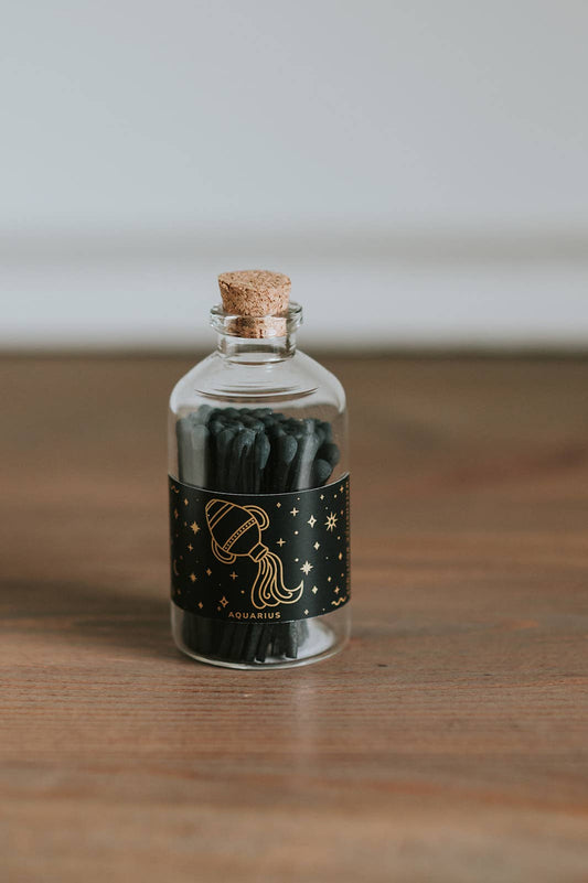 AQUARIUS Zodiac Apothecary Jar
