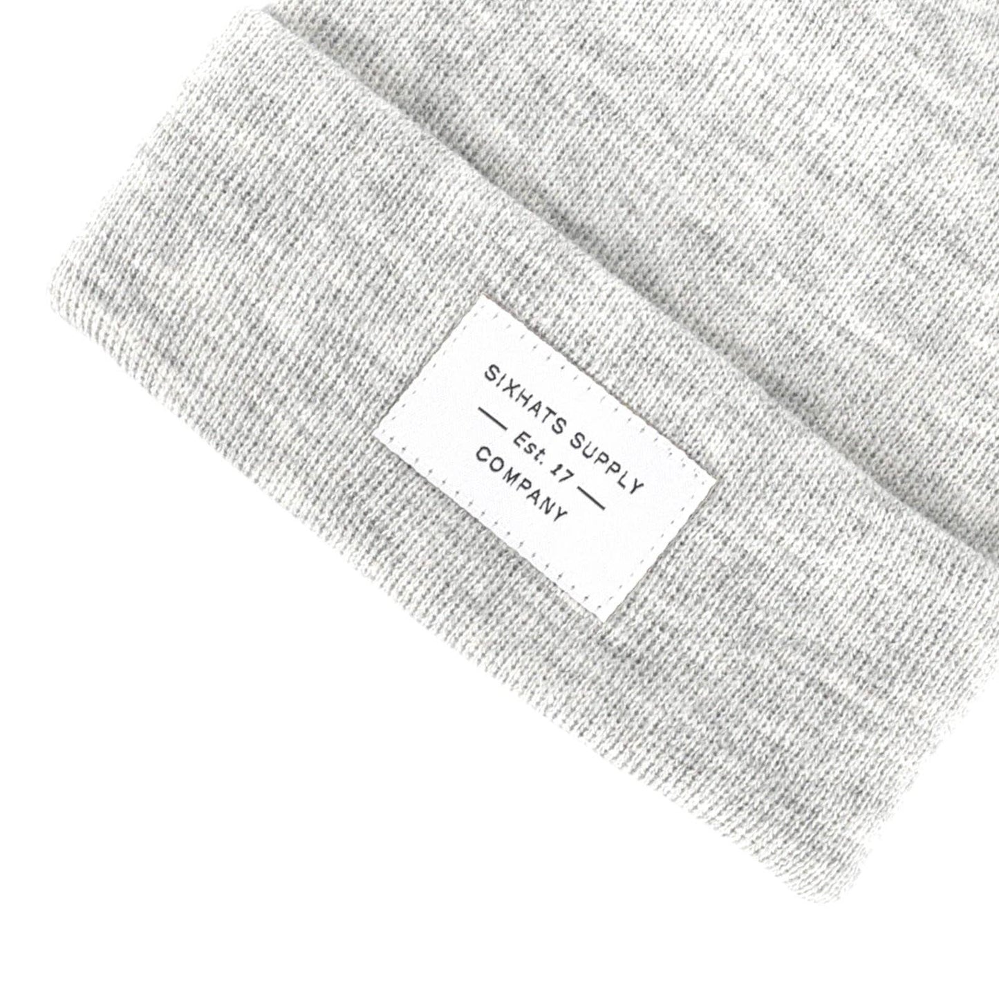 Heather Grey Folding Beanie