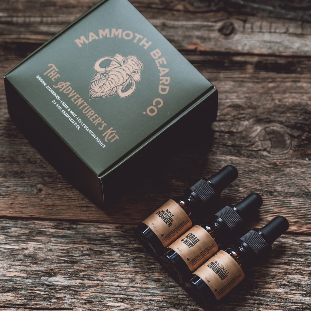 Argan Beard Oil Three Pack Tester Kit | Mammoth Beard Co.
