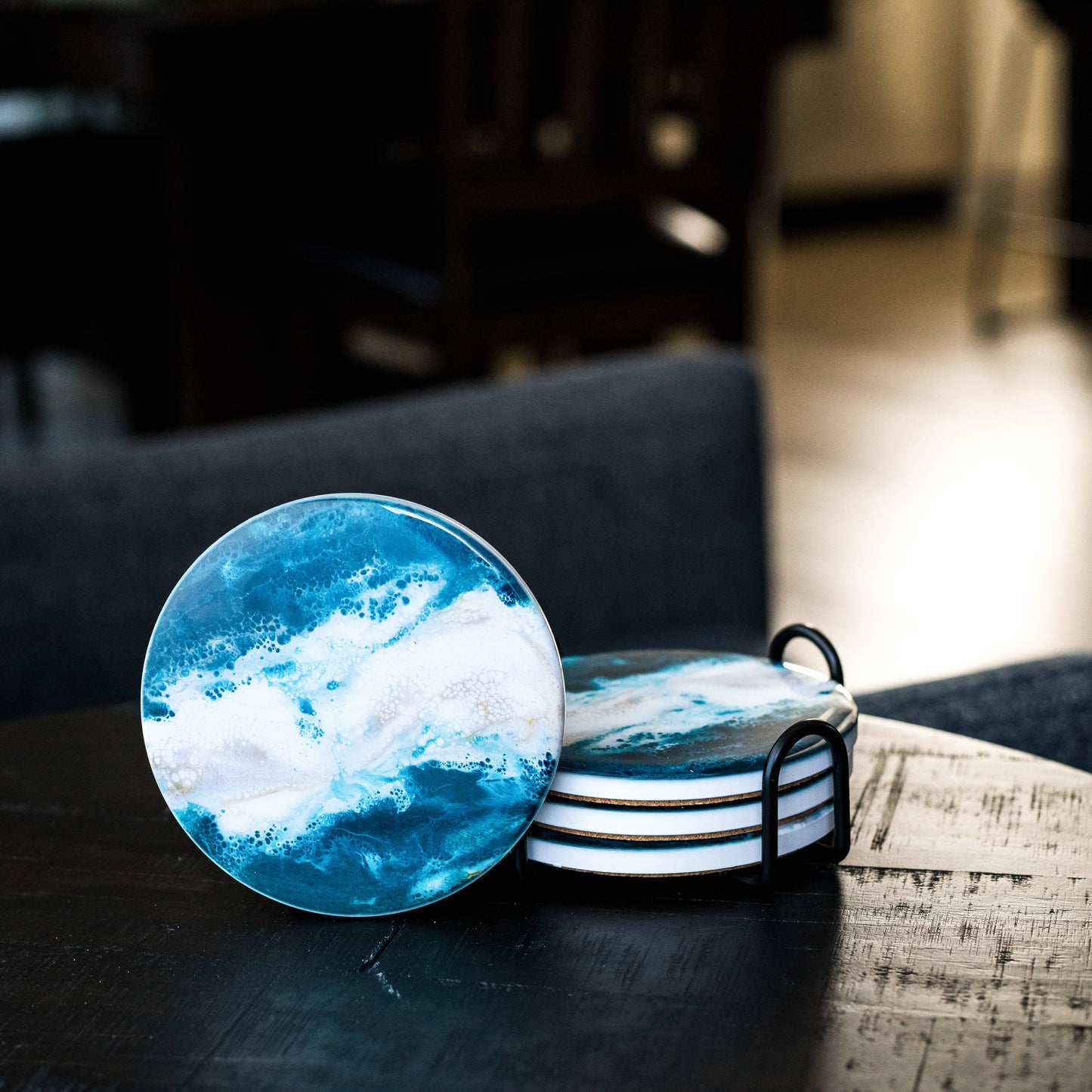Ceramic Resin Coasters (set of 4)