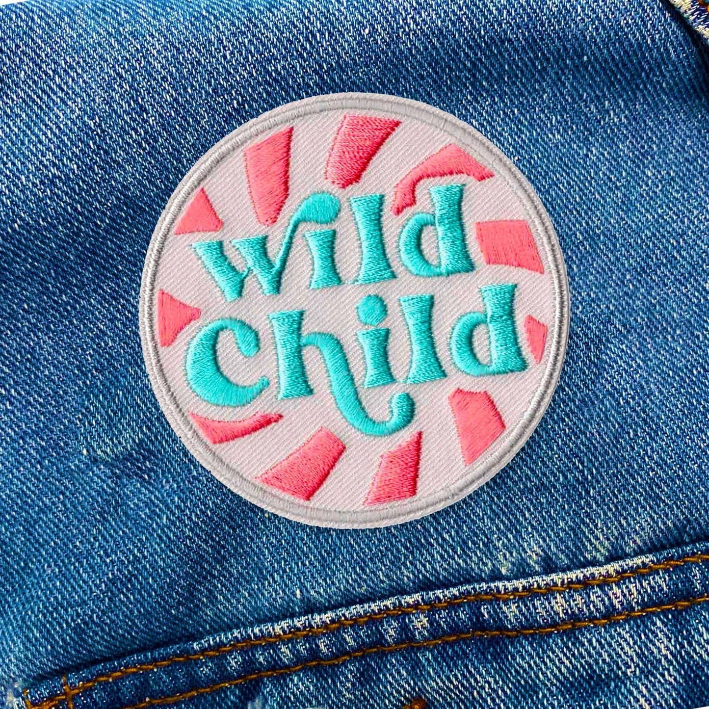 Wild Child Iron On Patch