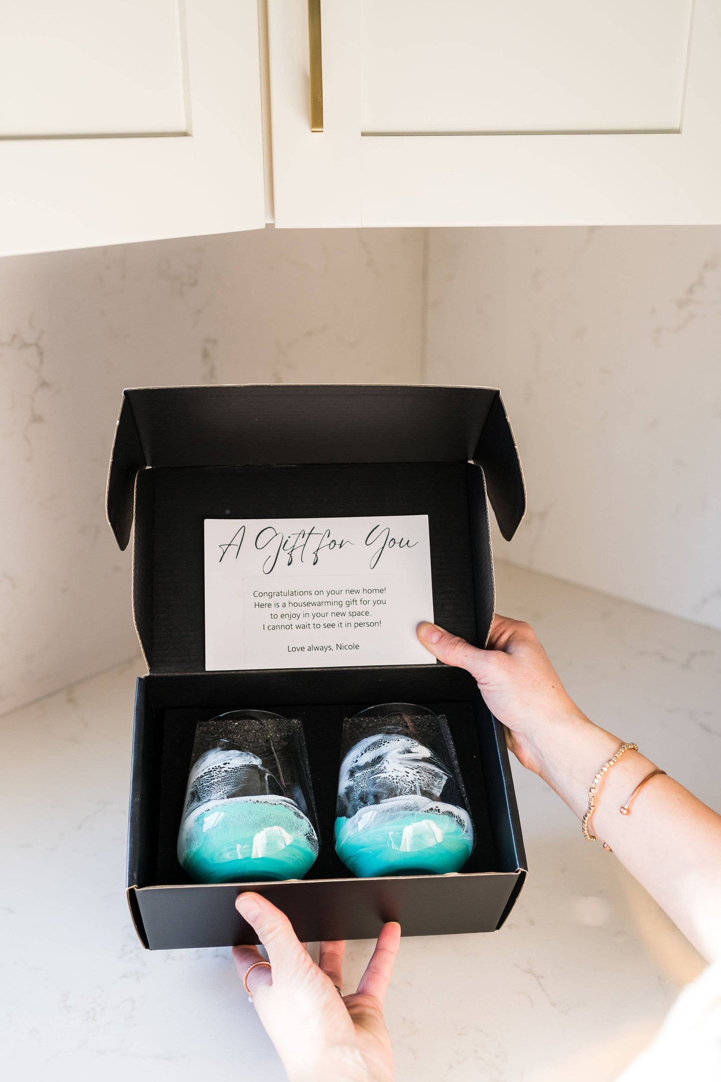 Resin Coated Entertaining Glasses