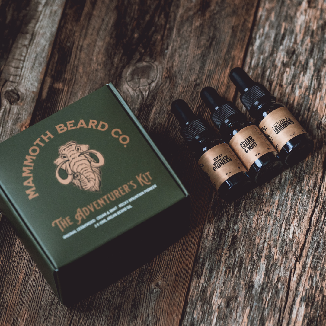 Argan Beard Oil Three Pack Tester Kit | Mammoth Beard Co.