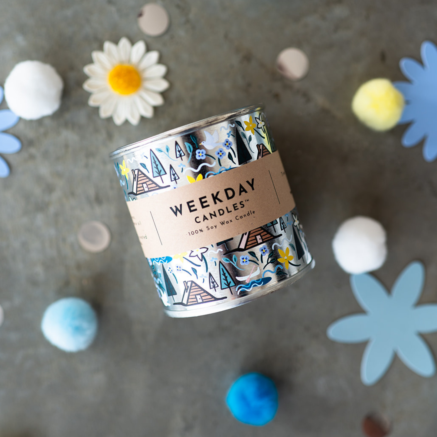 Lakehouse Paint Tin Candle