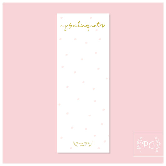 My fucking notes | note pad