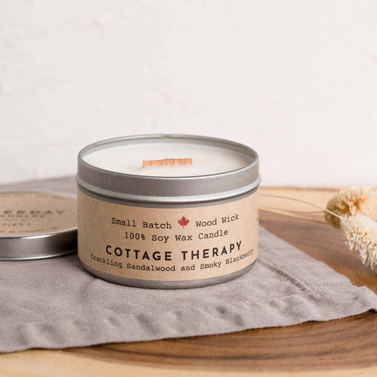 Cottage Therapy Cabin Candle Tin