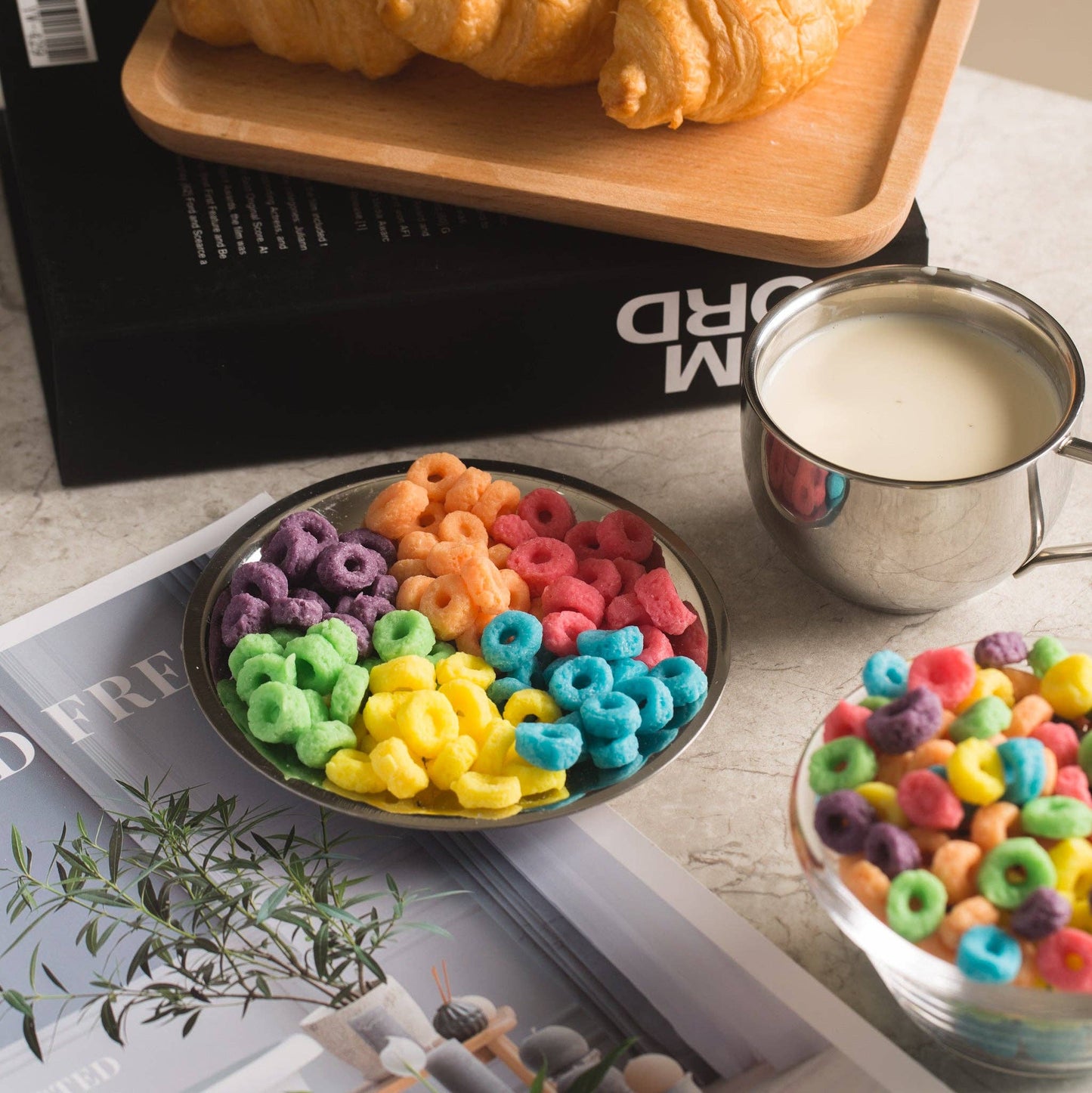 Fruit Loops Cereal Candle Bowl