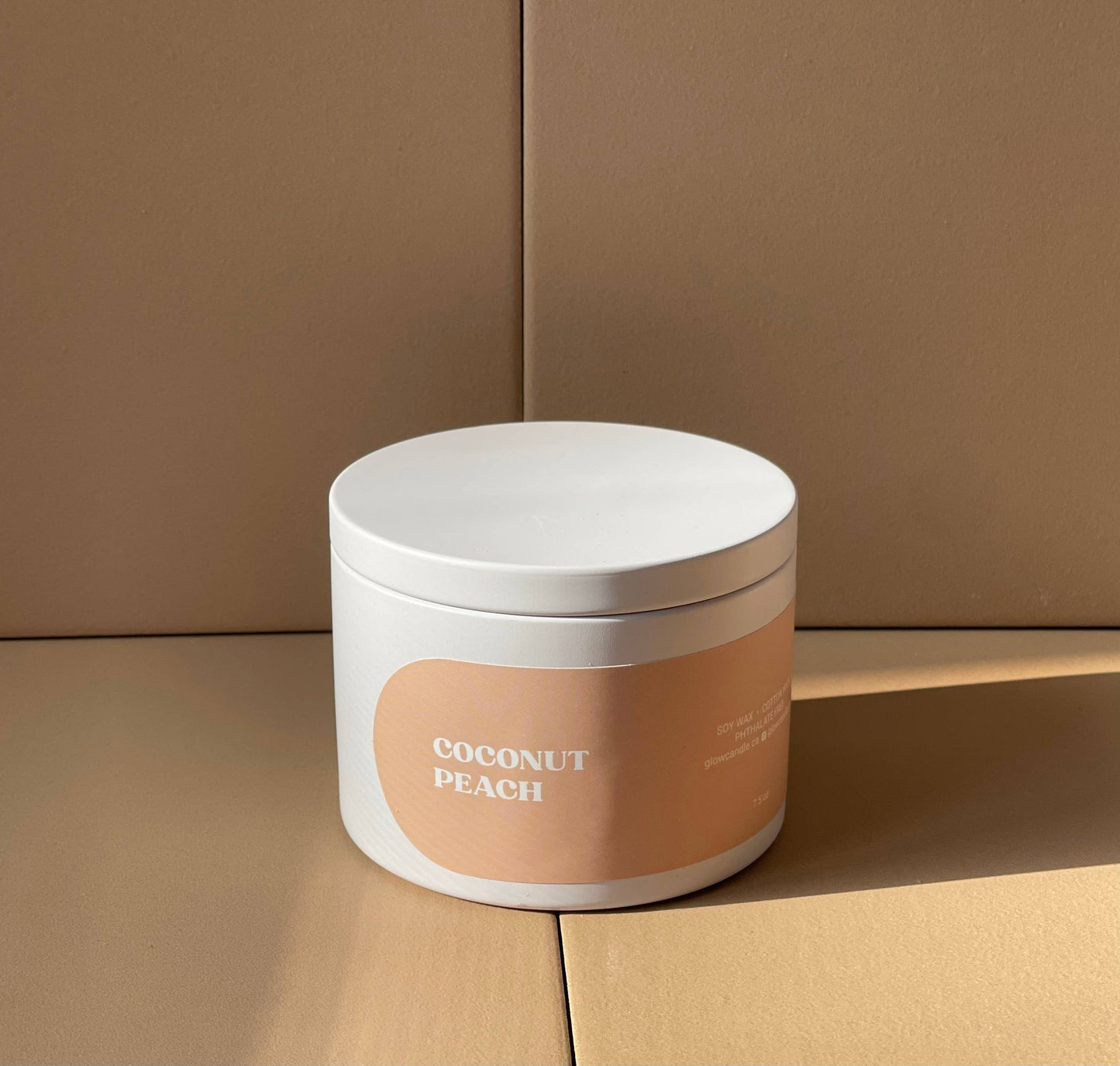 Coconut Peach - HOME  Tins Soy Candle