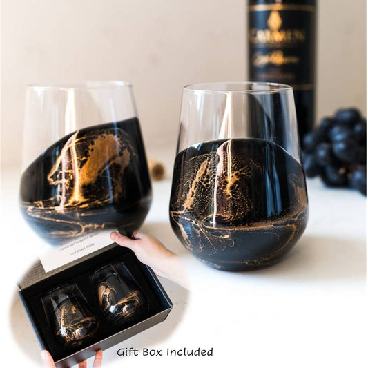 Resin Coated Entertaining Glasses