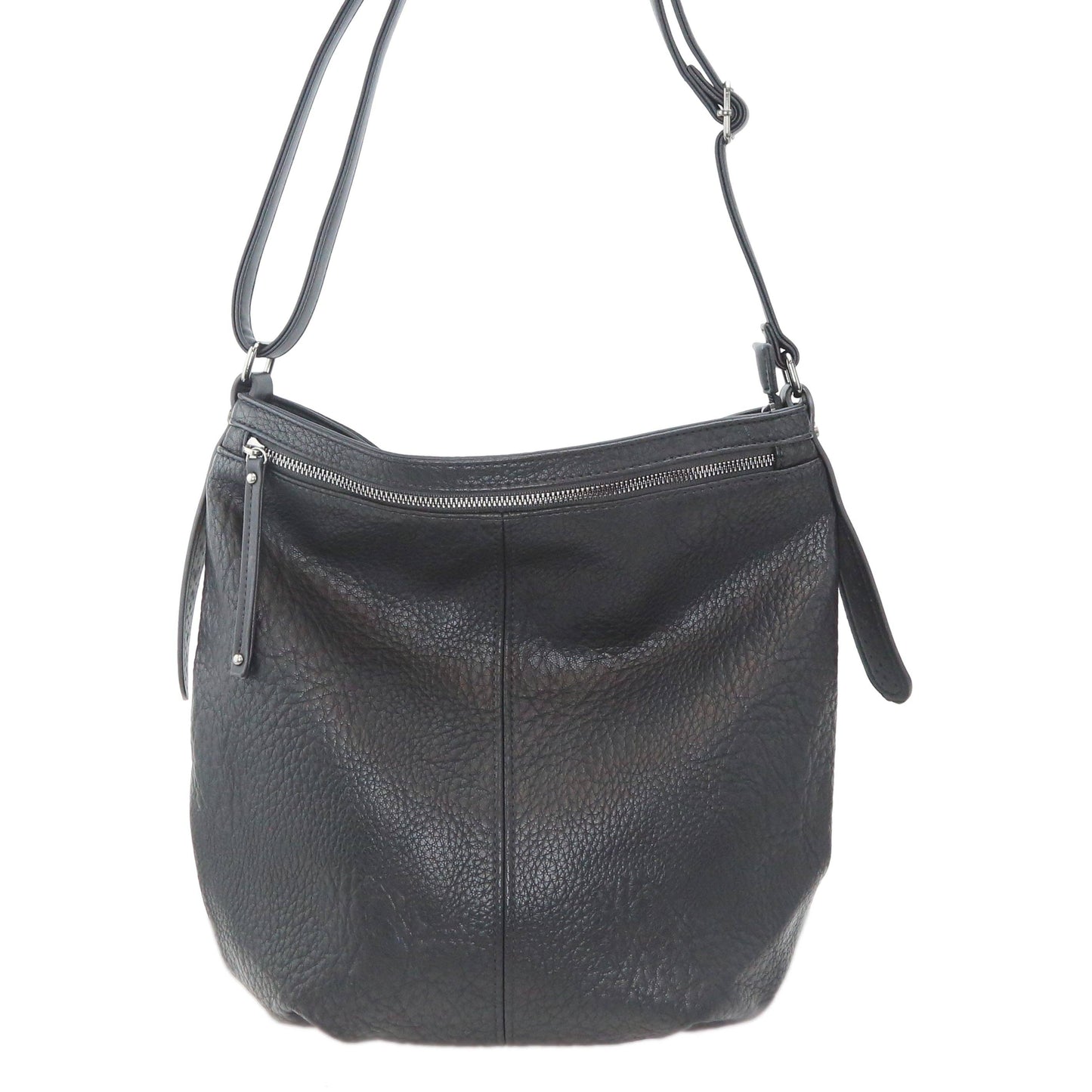 Vegan Leather Hobo Shoulder Bag