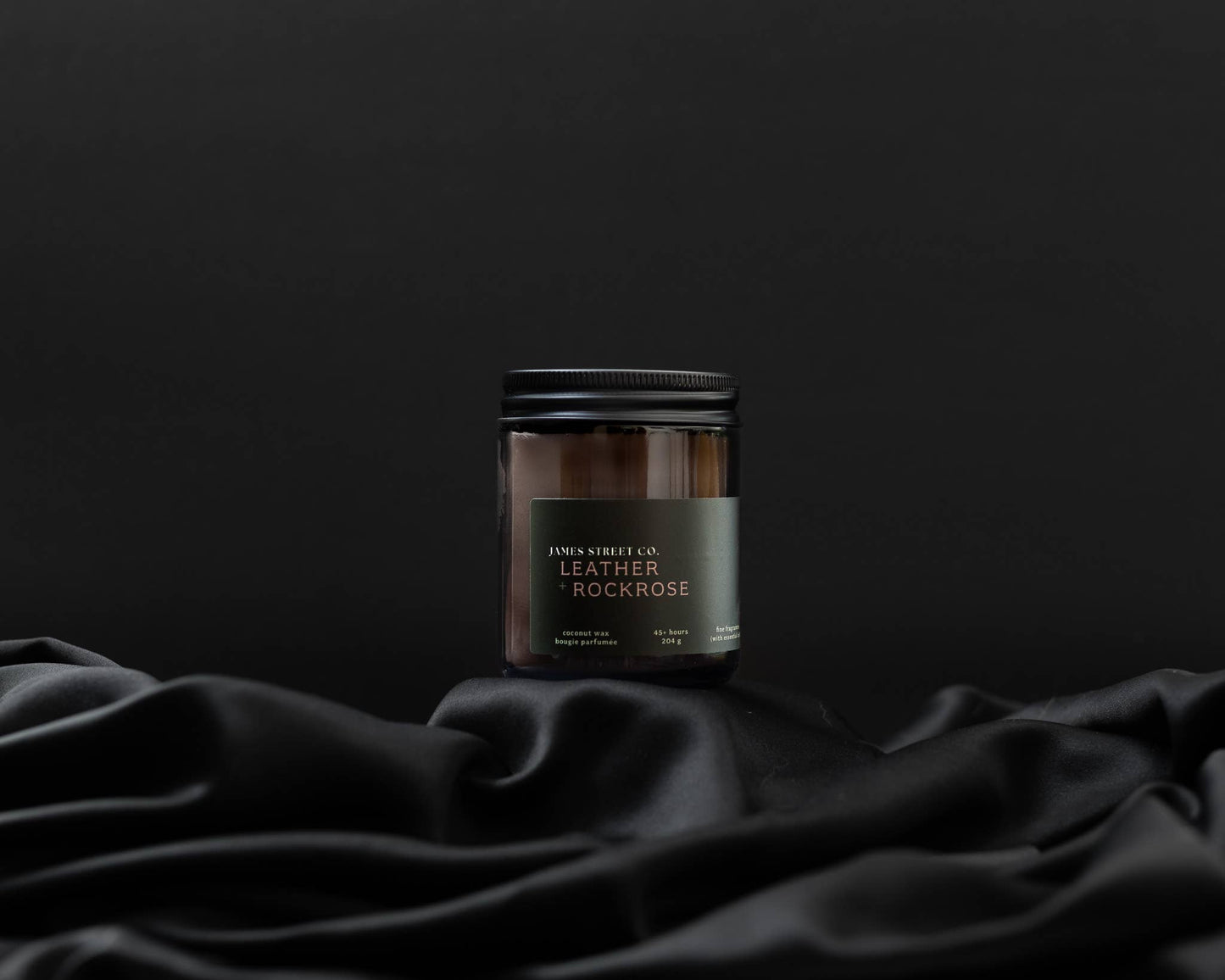 Leather + Rockrose 8oz Candle