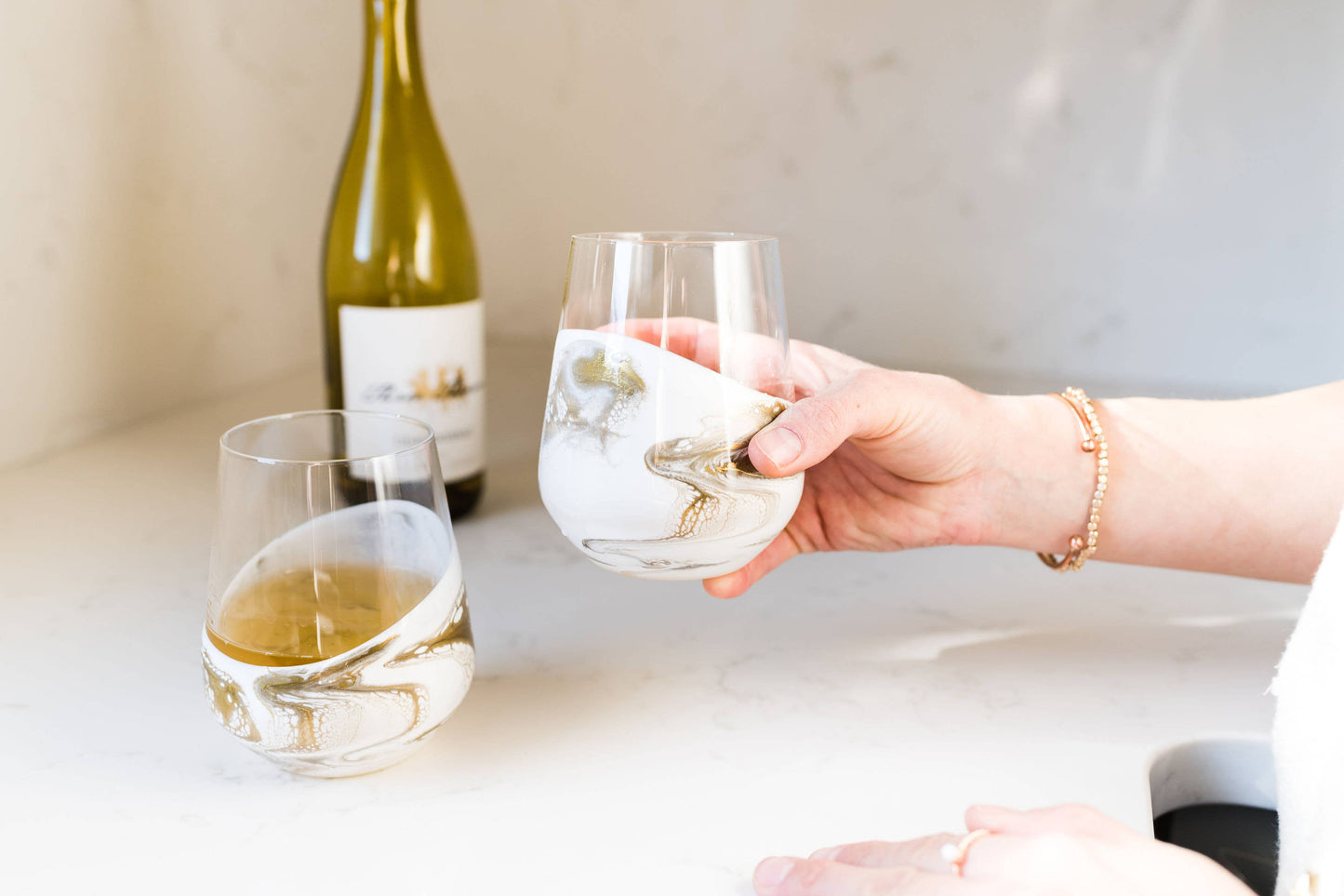 Resin Coated Entertaining Glasses