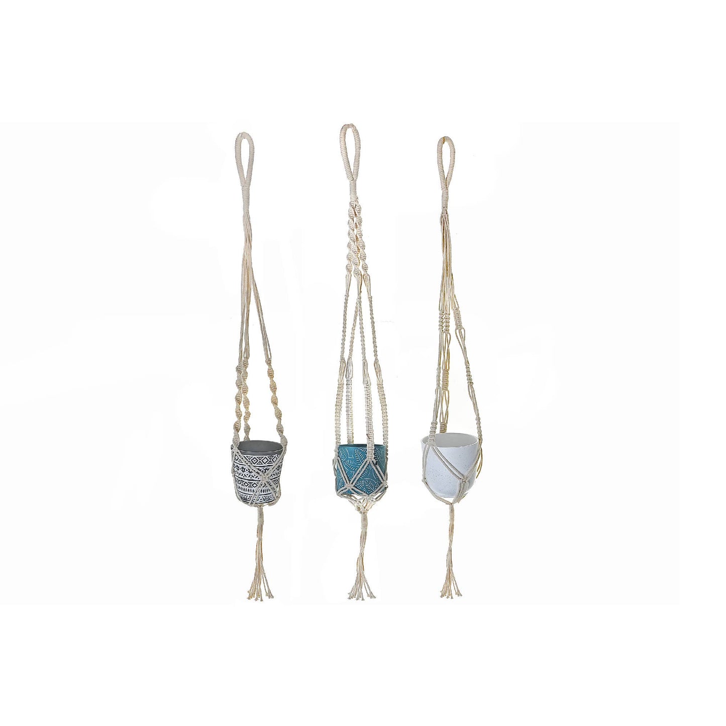 Macrame Pot Hanging Asstd