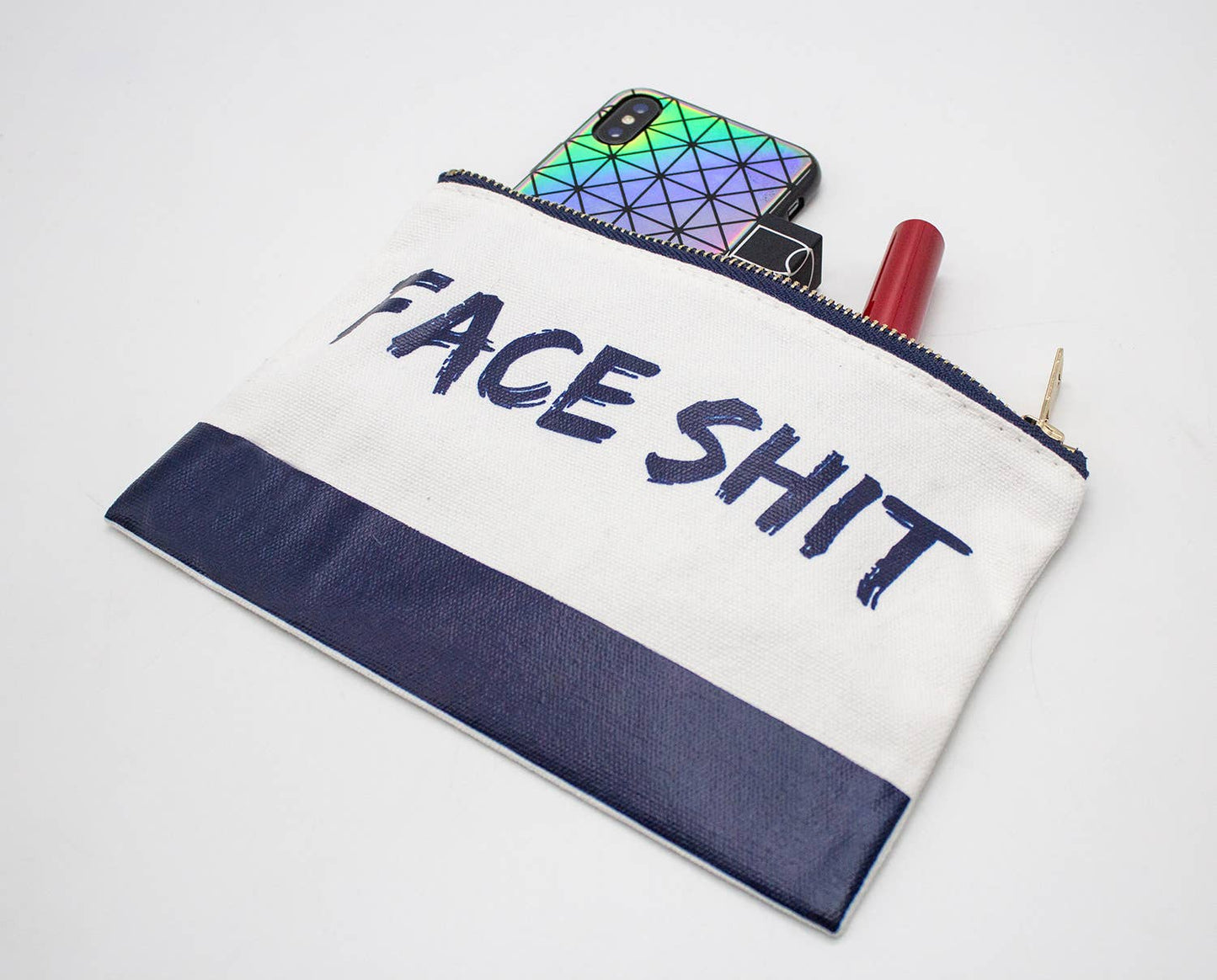 Fun Cotton Canvas Travel Cosmetics Makeup Bag