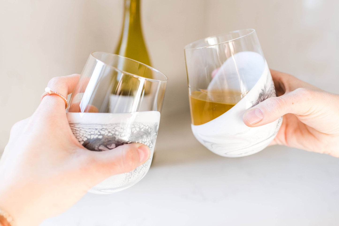 Resin Coated Entertaining Glasses