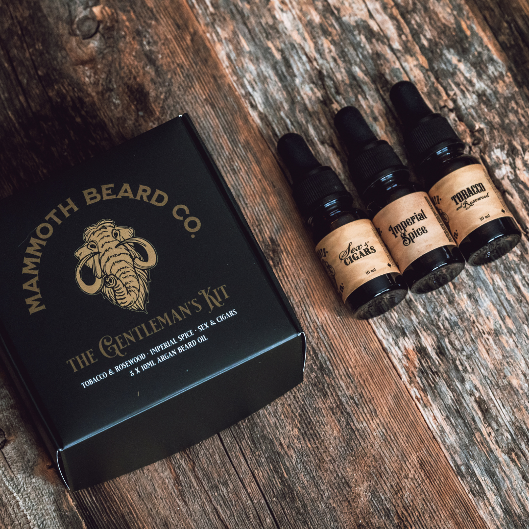 Argan Beard Oil Three Pack Tester Kit | Mammoth Beard Co.