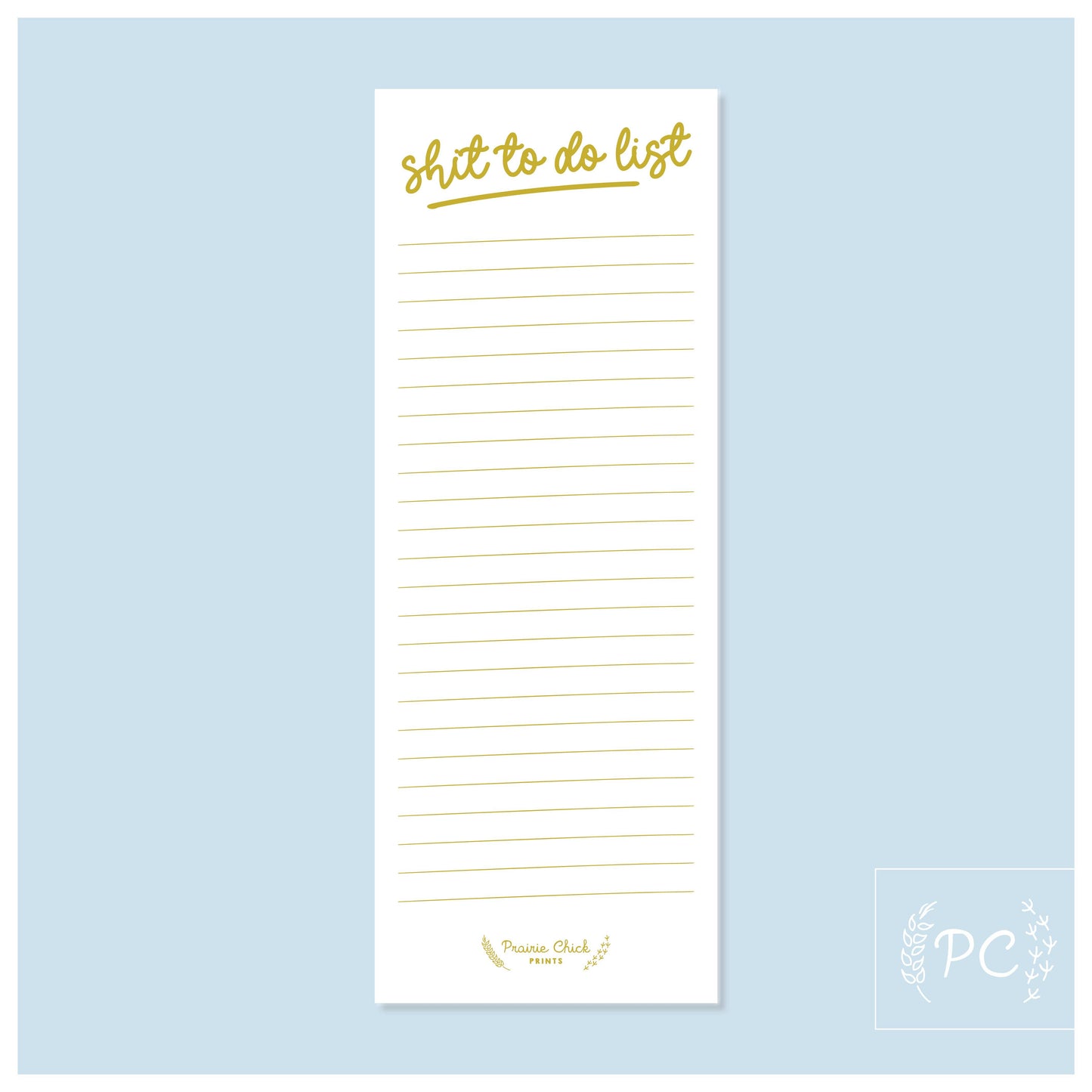Shit to do list | note pad