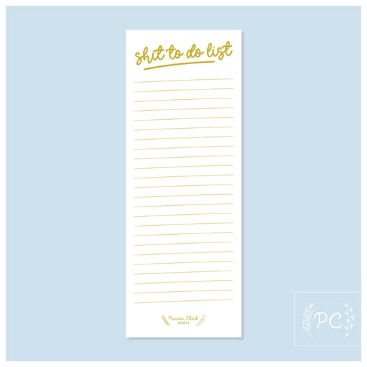 Shit to do list | note pad
