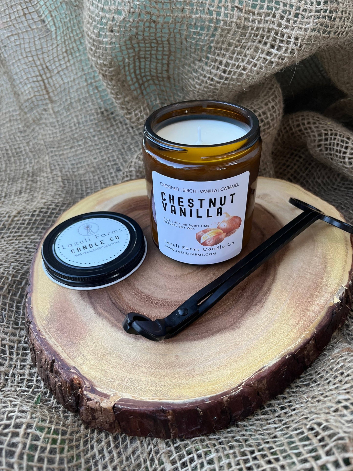 Chestnut Vanilla Candle | Fall Collection | Natural Soy Wax Candle | Chestnut Vanilla Birch
