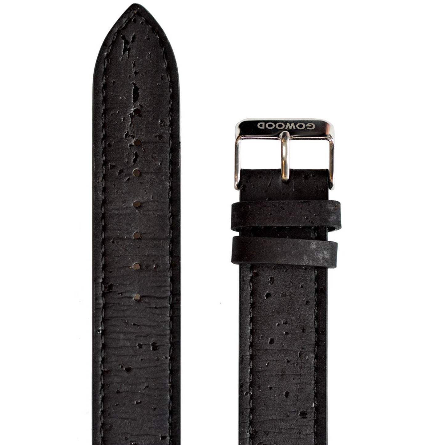 Black sandalwood watch with real cork wristband