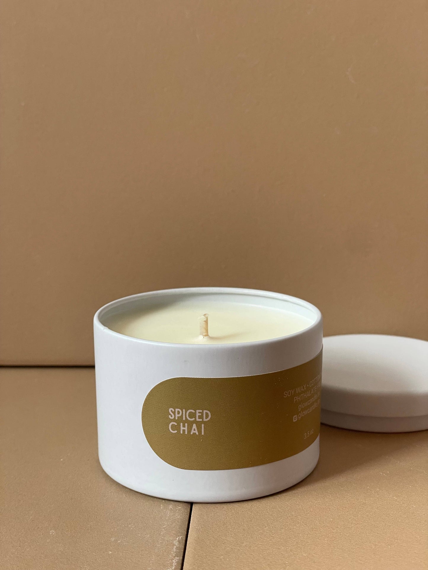 Spiced Chai- HOME  Tin Soy Candle 3.5oz