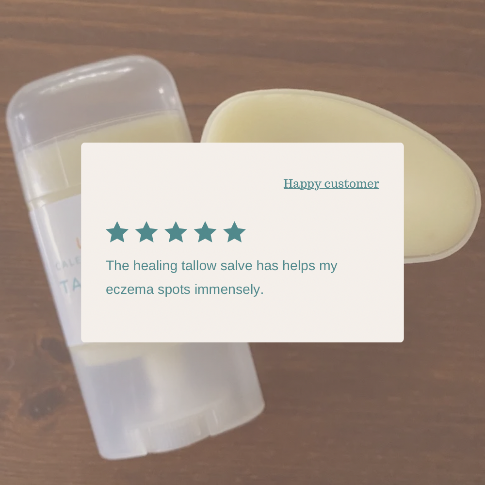 Salve Stick | Tallow + Calendula + Lavender + Beeswax | Natural