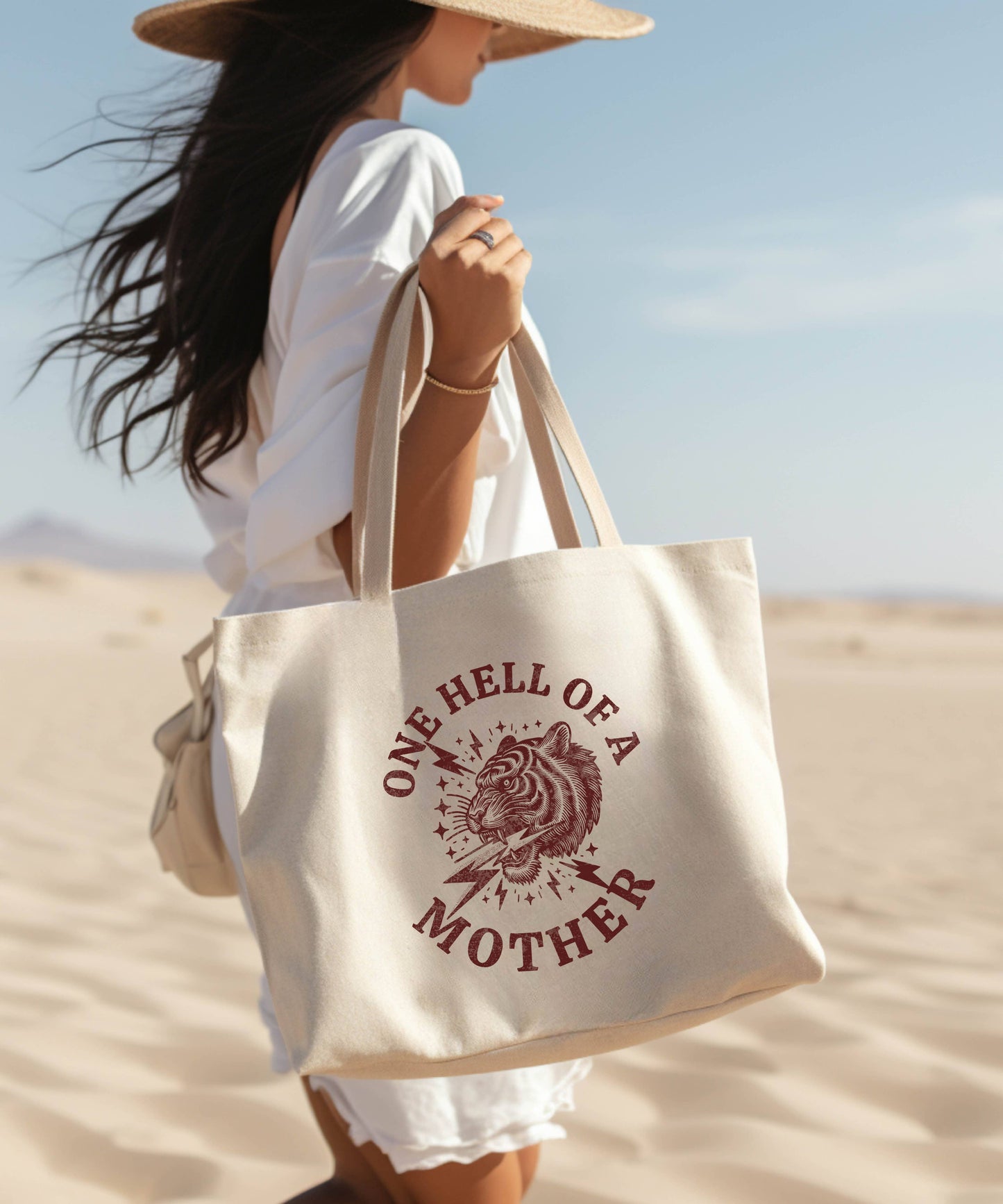 Mama Tote Bag Canvas Beach Bags Mothers Day Gift