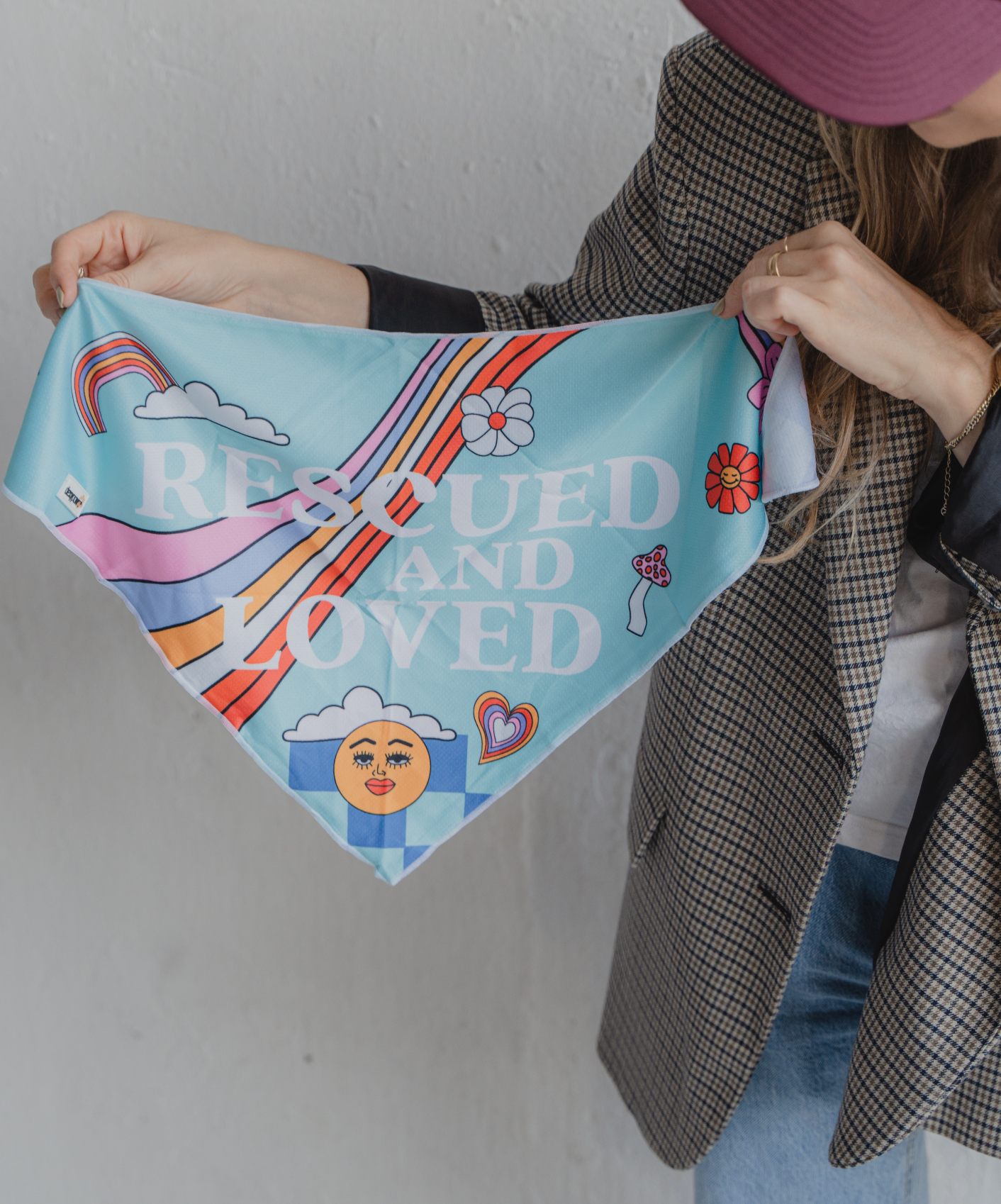 Rescued & Loved Cooling Dog Bandana