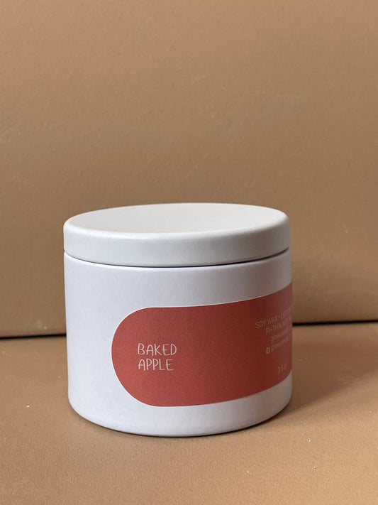 Baked Apple- HOME  Tin Soy Candle 3.5oz