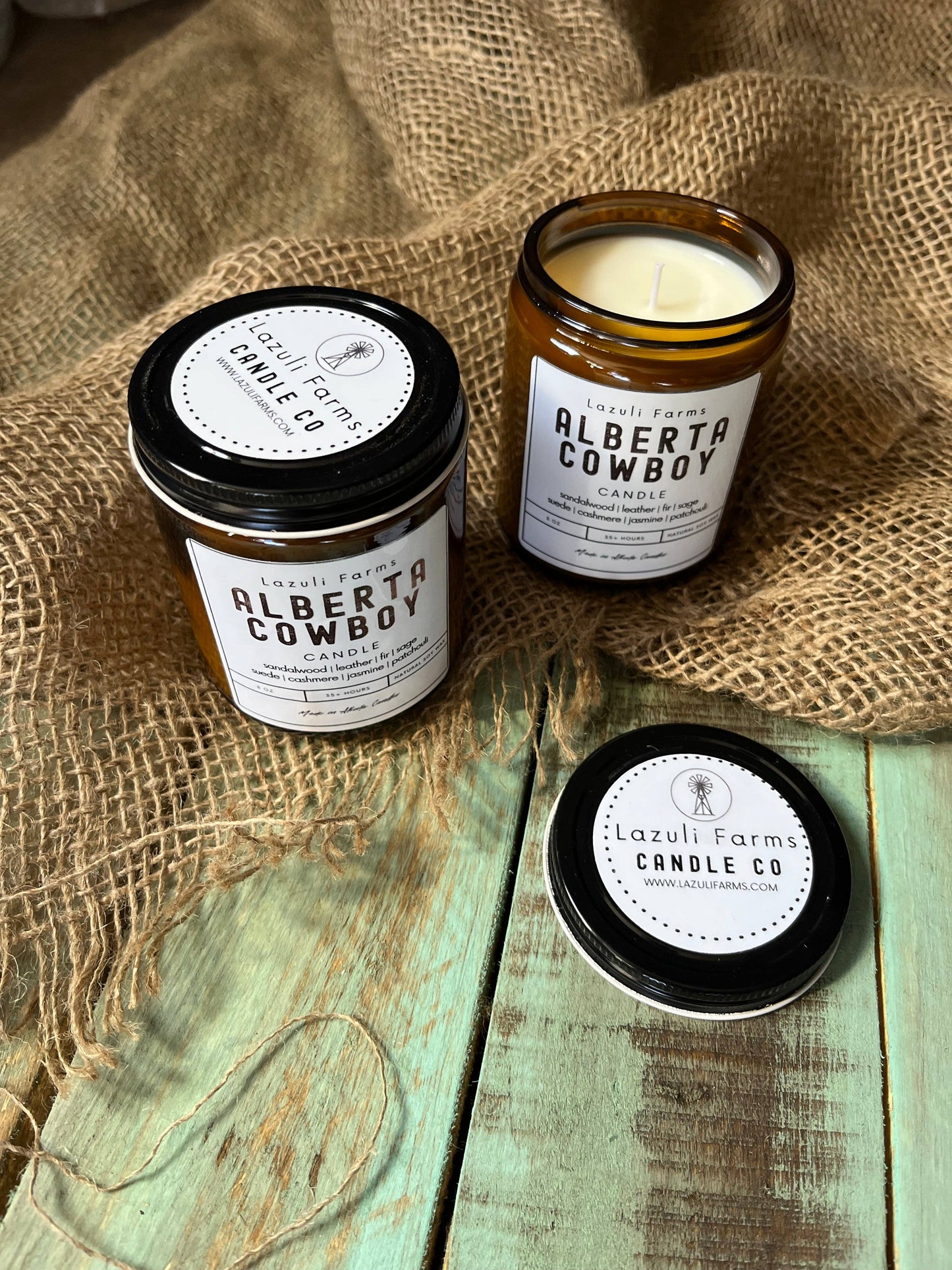 Alberta Cowboy Candle