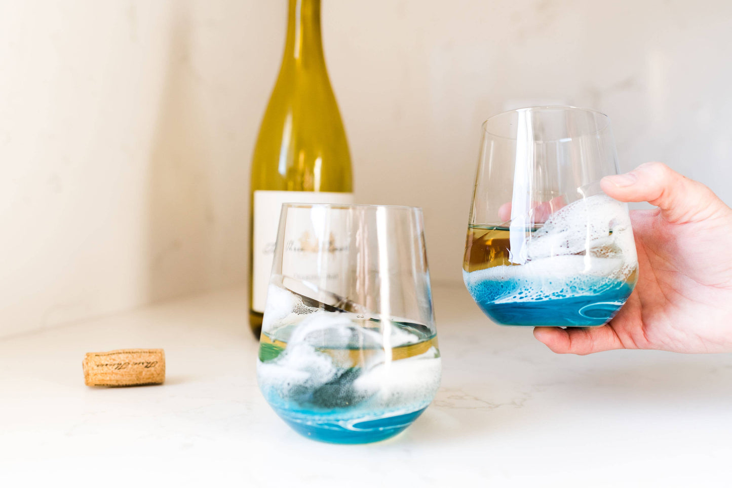 Resin Coated Entertaining Glasses