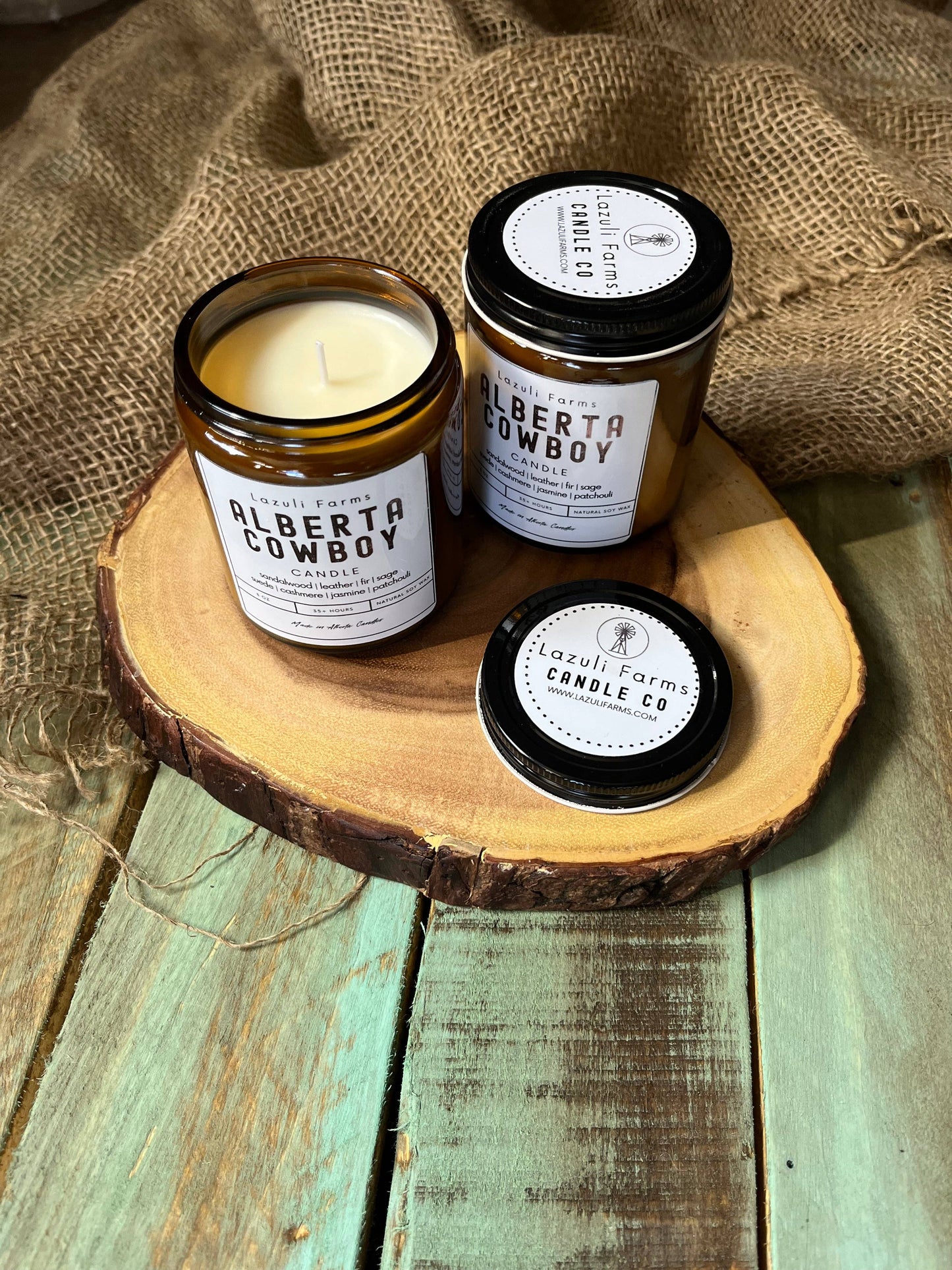Alberta Cowboy Candle