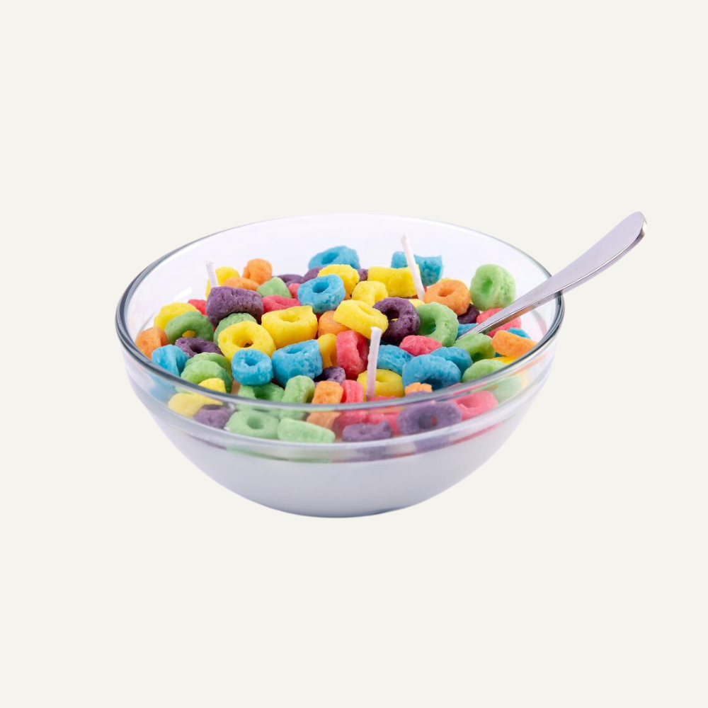 Fruit Loops Cereal Candle Bowl