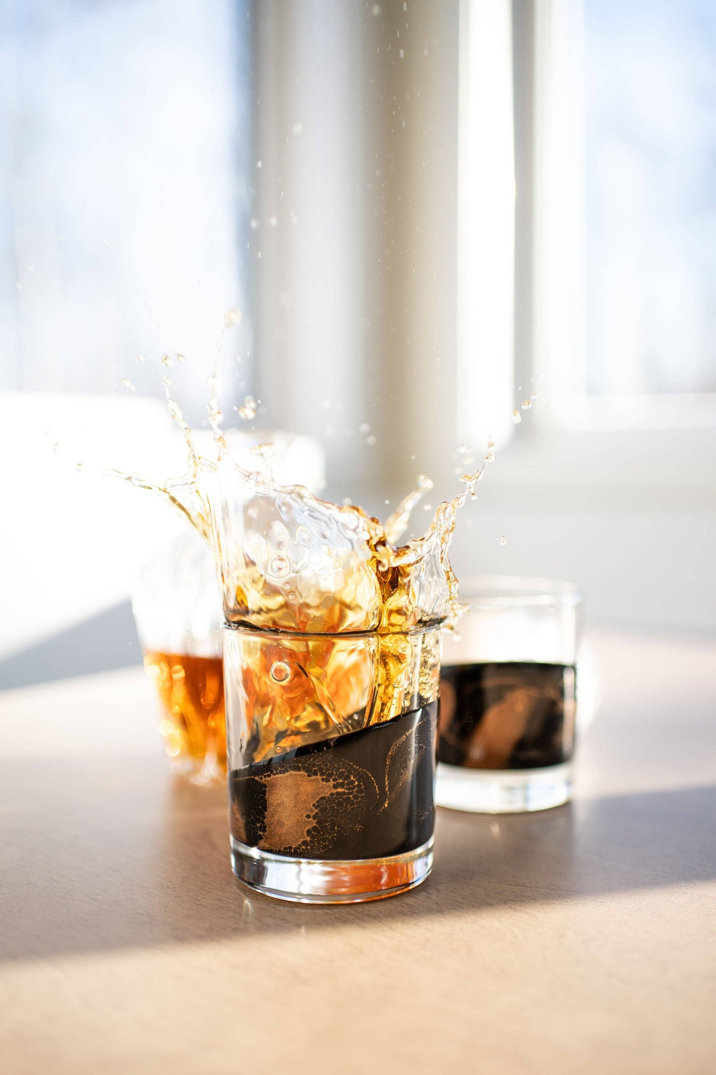 NEW!!! Resin Coated Old Fashioned Whisky Glasses -NO TARIFFS