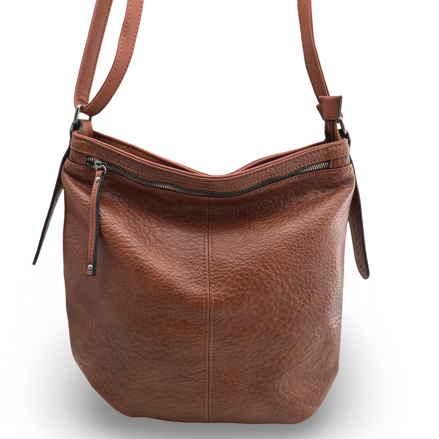 Vegan Leather Hobo Shoulder Bag