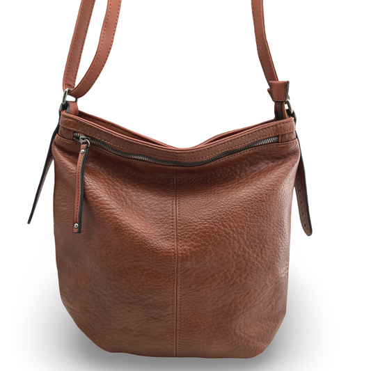 Vegan Leather Hobo Shoulder Bag