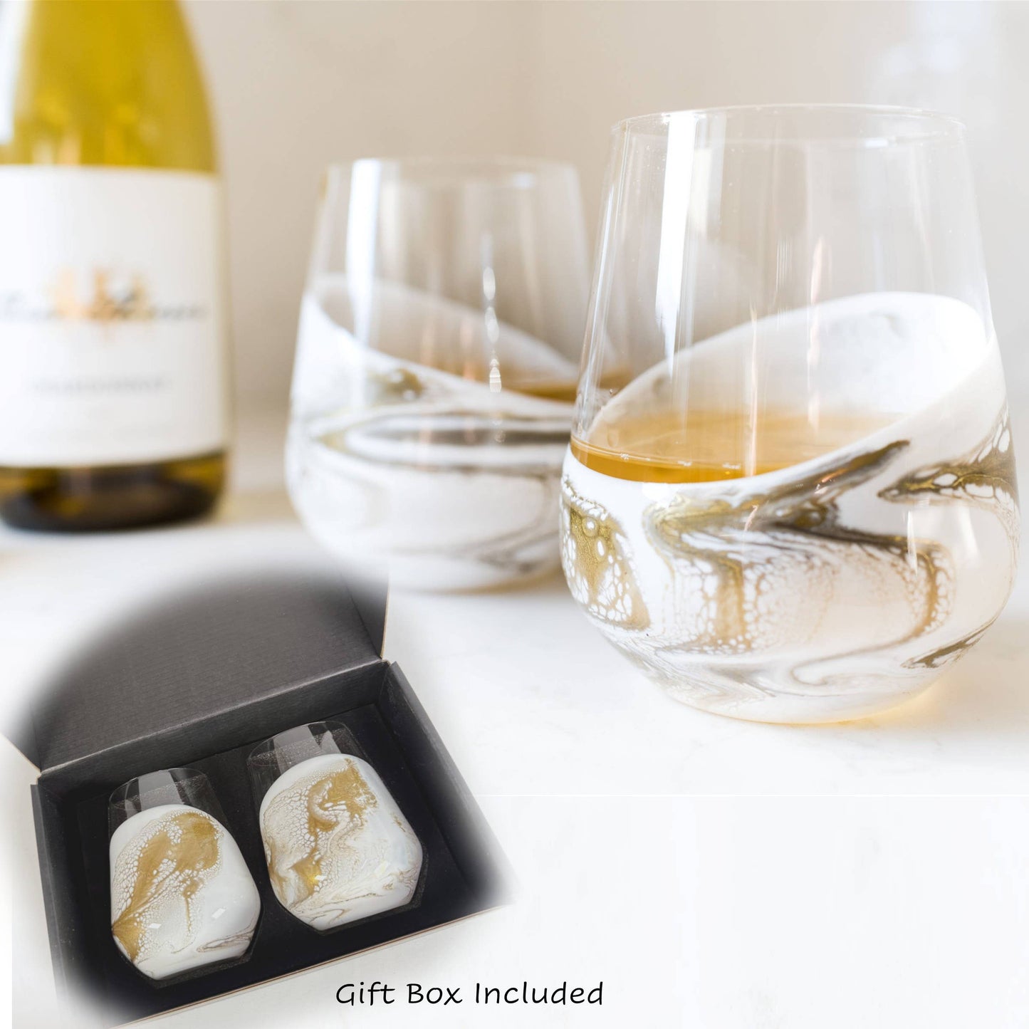 Resin Coated Entertaining Glasses