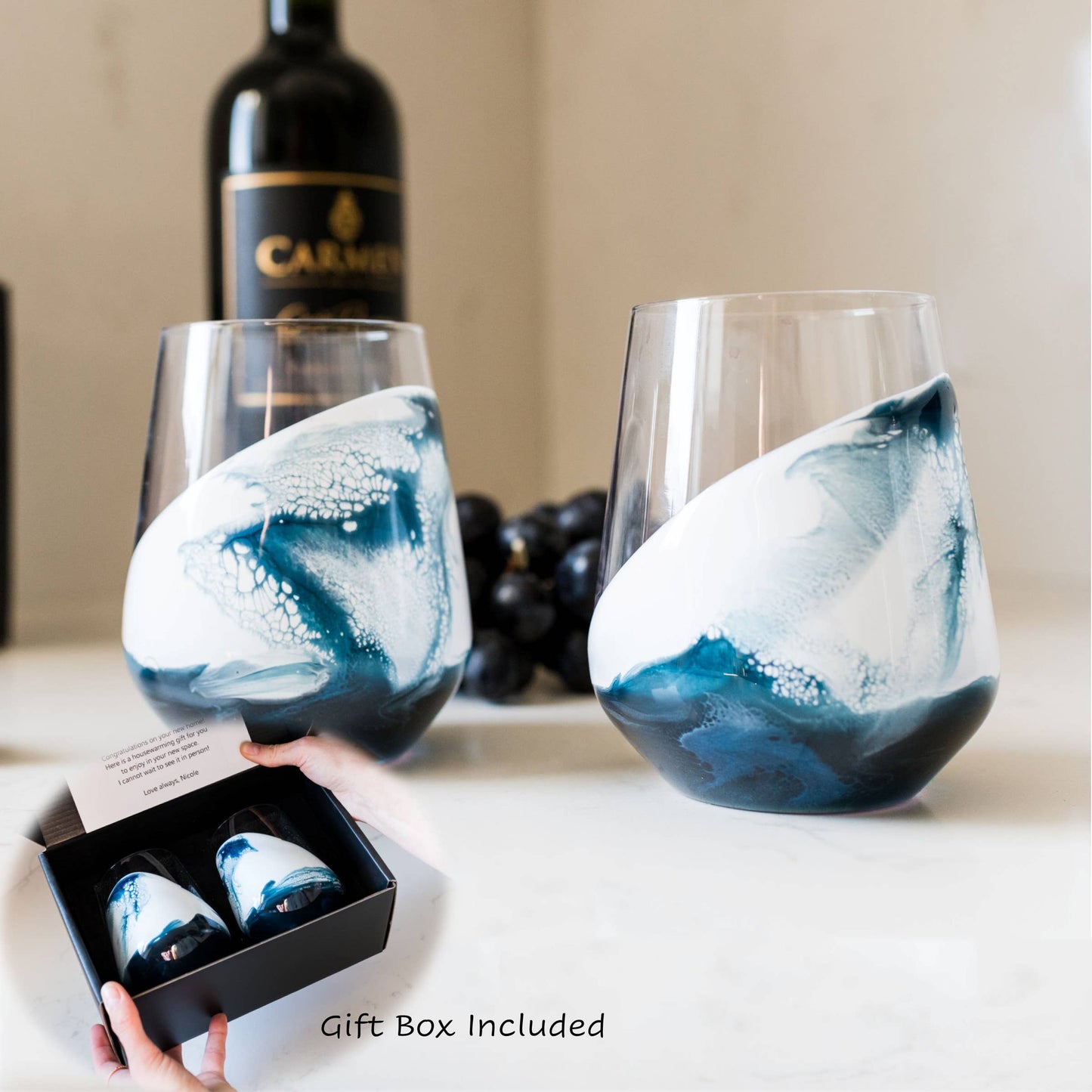 Resin Coated Entertaining Glasses