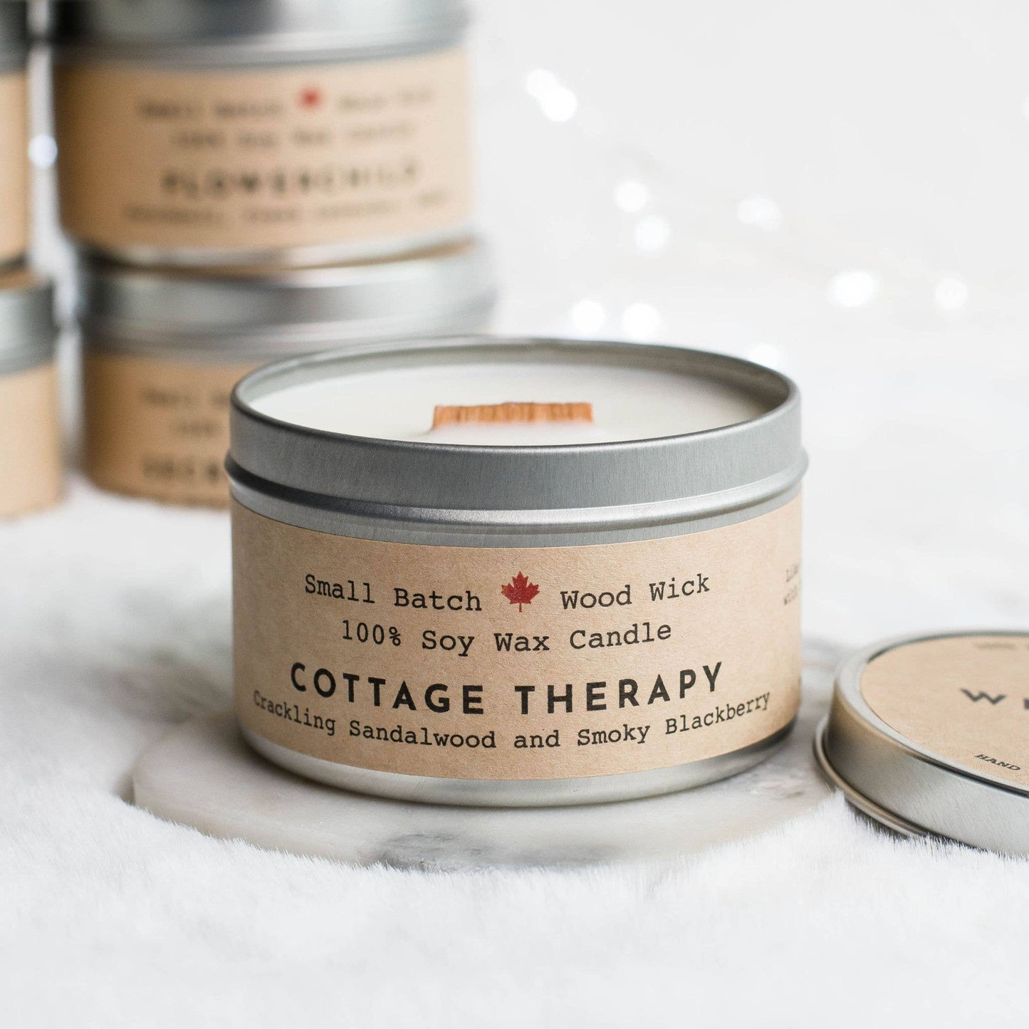 Cottage Therapy Cabin Candle Tin