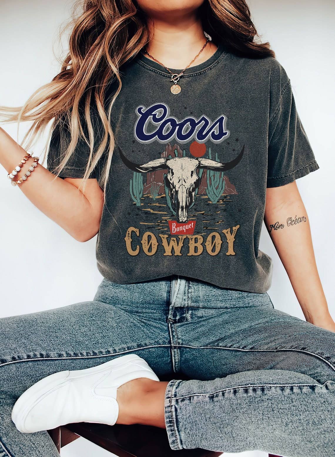 T-Shirt Or Sweatshirt Western The Original Coors Cowboy