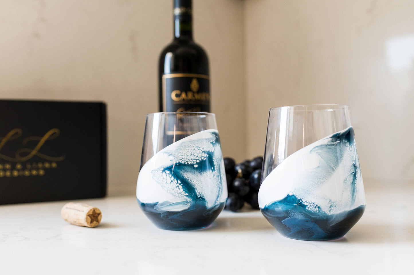 Resin Coated Entertaining Glasses