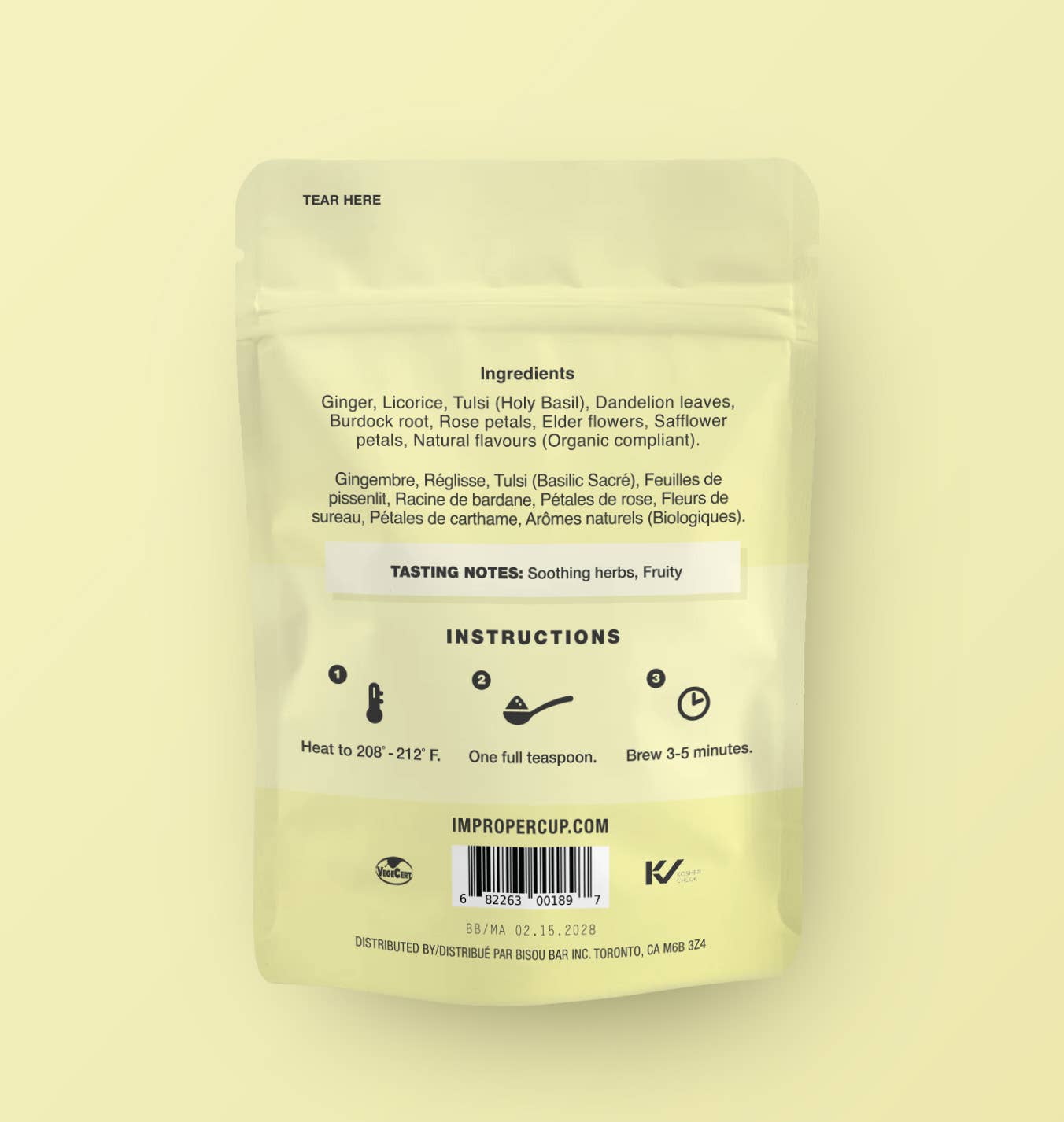 Sick As Shit Herbal tea, 20 Servings, Functional Tea Blend