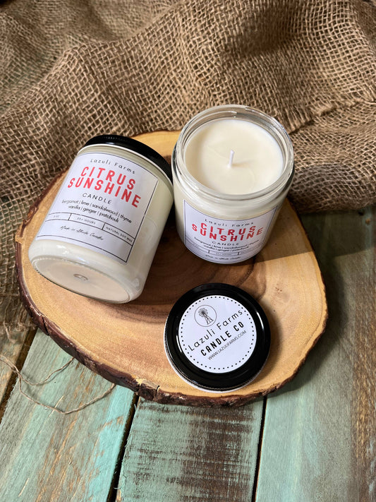 Citrus Sunshine Candle | Natural Soy Wax Candle