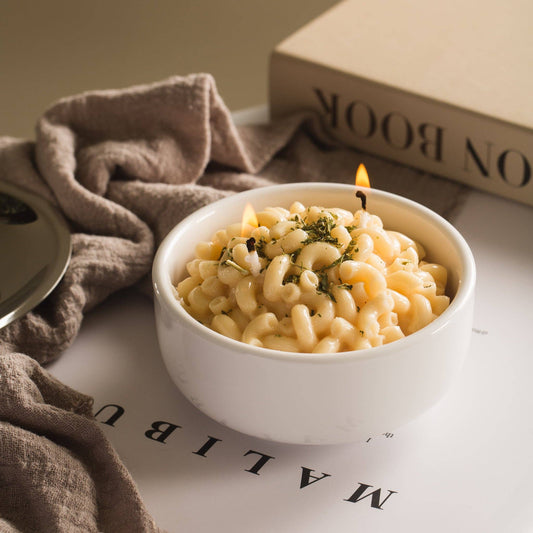 Macaroni and Cheese Candle Bowl